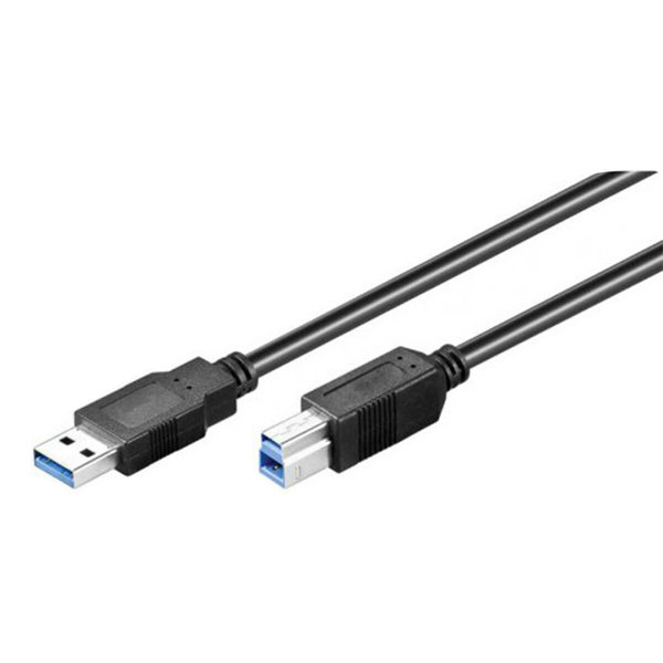 USB A zu USB-B-Kabel EDM Schwarz 1,8 m