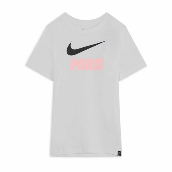 Kurzarm-T-Shirt für Kinder Nike PSG Swoosh Club Weiß
